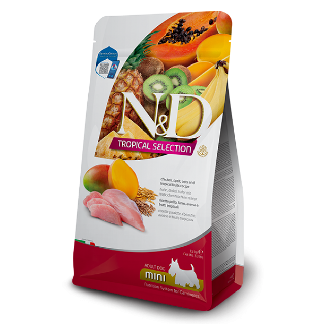 Farmina N&D Tropical Canine Chicken & Tropical Fruits Adult Mini 5kg